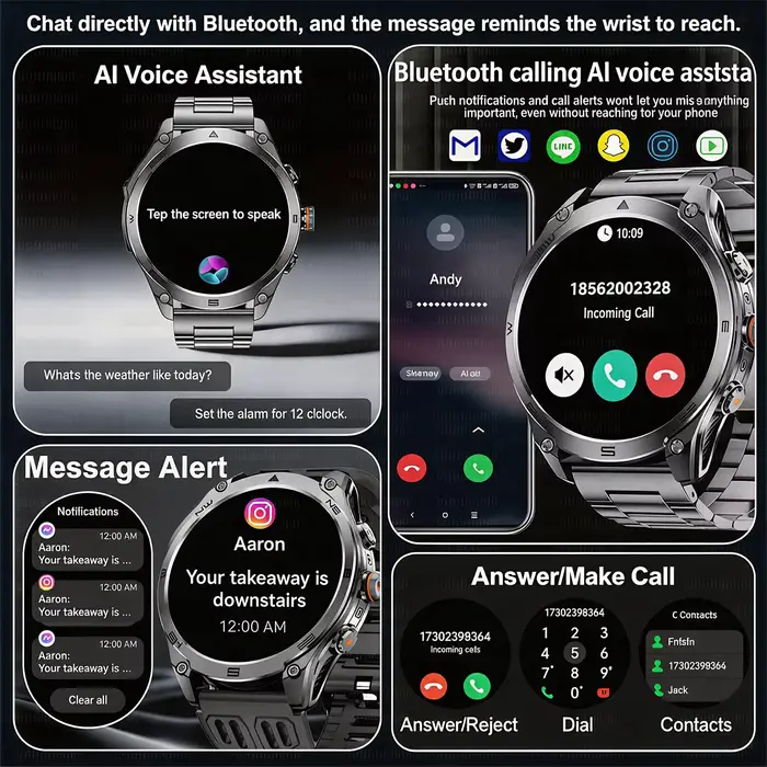 Montre connectée GPS avec carte intégrée de qualité militaire