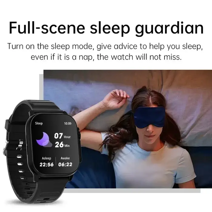 Nouvelle Montre Connectée Homme 2026 – Écran HD 2,01 Pouces, Appel Bluetooth, Suivi Santé et Fitness, Modes Multi-Sports – Compatible Android et iOS