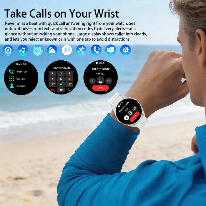 Montre connectée GPS, appels Bluetooth