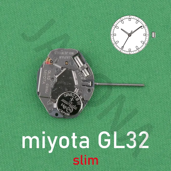 Mouvement GL32 mouvement japonais MIYOTA GL32 mouvement mince