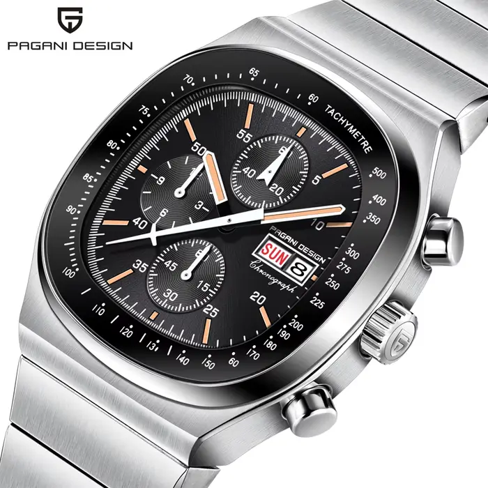Montre à quartz pour homme PAGANI DESIGN PD1819, mouvement Miyota OS00, testeur de vitesse, saphir, chronographe étanche, Reloj Hombre
