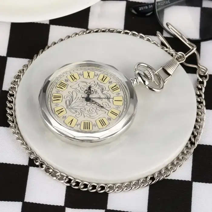 Montre de Poche Mécanique à Remontage Manuel pour Homme et Femme
