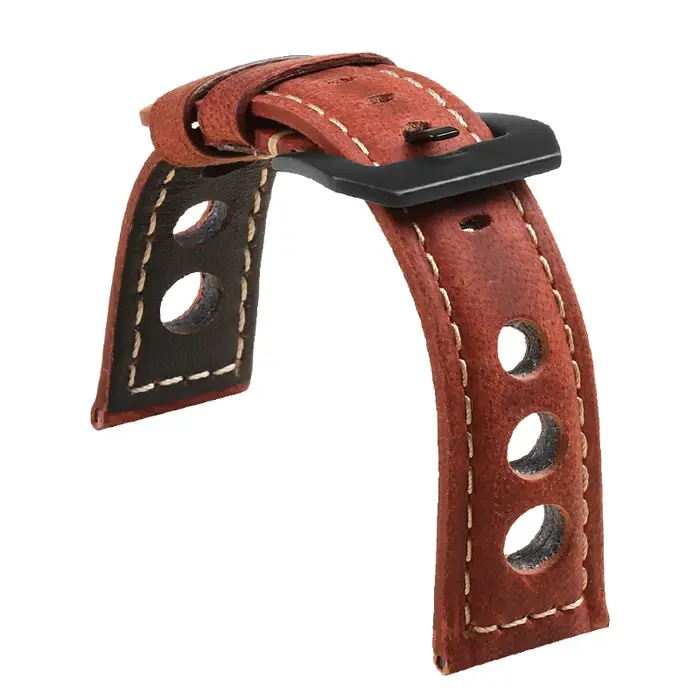 Bracelet de montre Vintage en cuir de vache véritable pour Omega pour Panerai pour femmes hommes