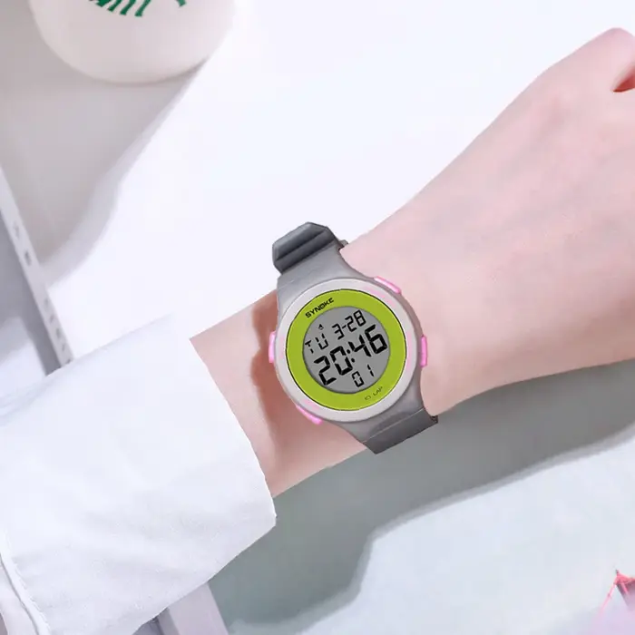 SYNOKE montres pour femmes mince luxe natation étanche montre de Sport numérique pour hommes LED horloge électronique multifonctionnel montre-bracelet de plongée