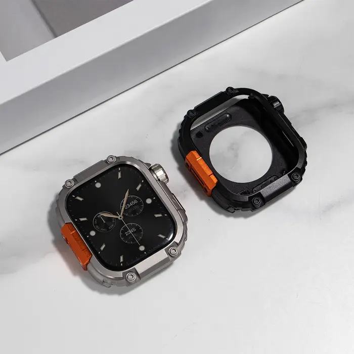 Boîtier en alliage métallique pour Apple Watch 11 10 46mm