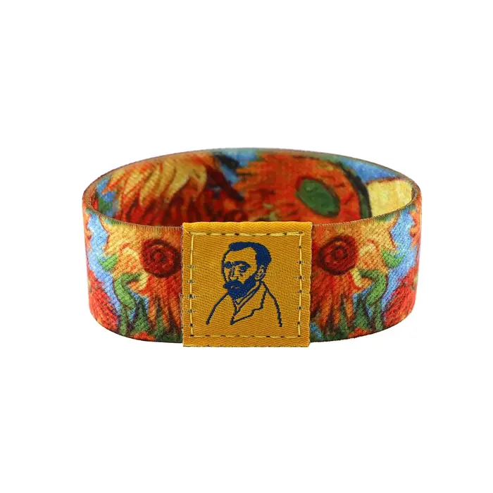 Bracelets à large bande pour hommes et femmes, style de peinture à l'huile Van Gogh classique, bracelet commandé, accessoires de mode