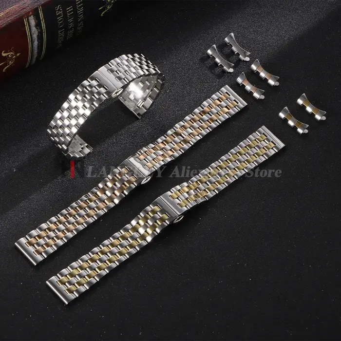 Bracelet de montre en acier inoxydable massif