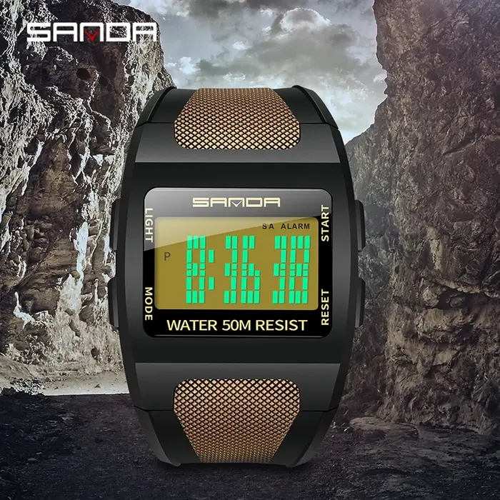 Montre numérique SANDA 222 pour hommes