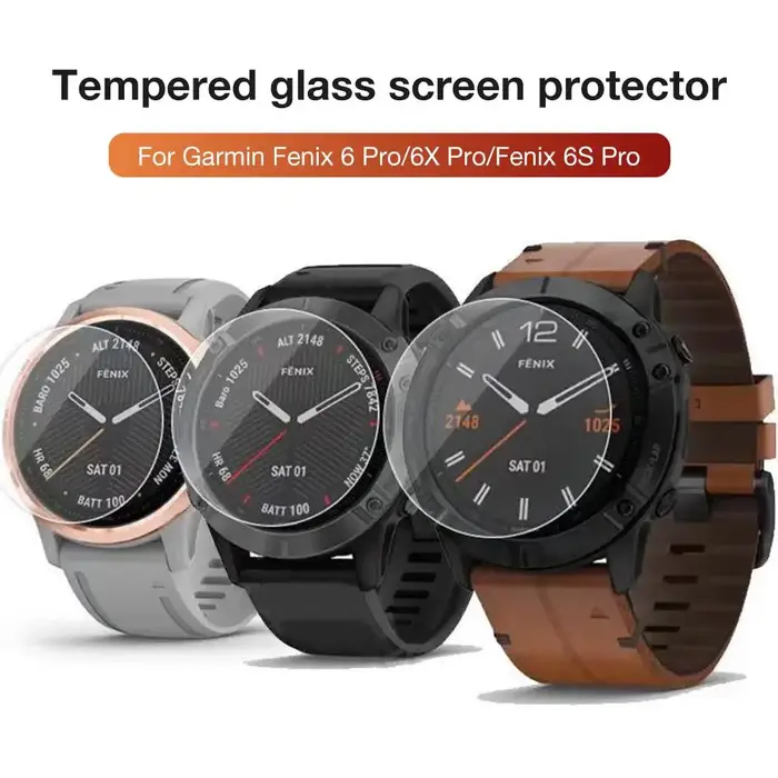 Verre trempé Premium 9H pour Garmin Fenix 7 7S 7X 6 6S 6X Pro 5S 5 Plus