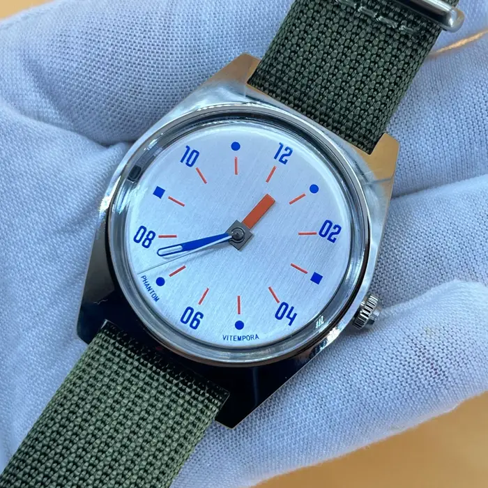 PHANTOM 36MM montre mécanique à remontage manuel 7120 montre de conception Bauhaus étanche pour homm