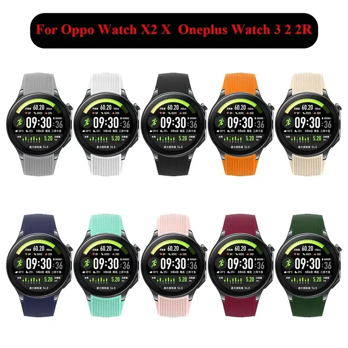 Bracelet en Silicone souple pour montre Oppo X X2