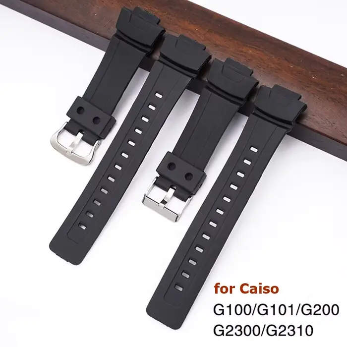 Bracelet de montre en résine pour Casio G Shock G100 G-200/G-101/G-2310/G-2300 GW-2300 GW-2310