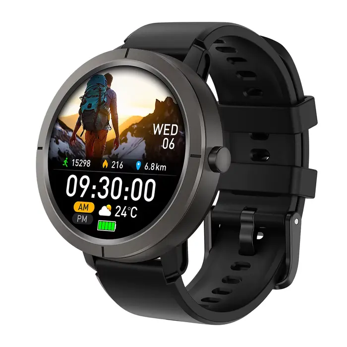 GPS montre intelligente 1.32 "HD AMOLED affichage intégré GPS Bluetooth appels téléphoniques sport S