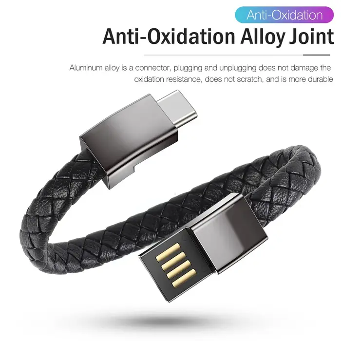 Câble de charge USB en forme de bracelet