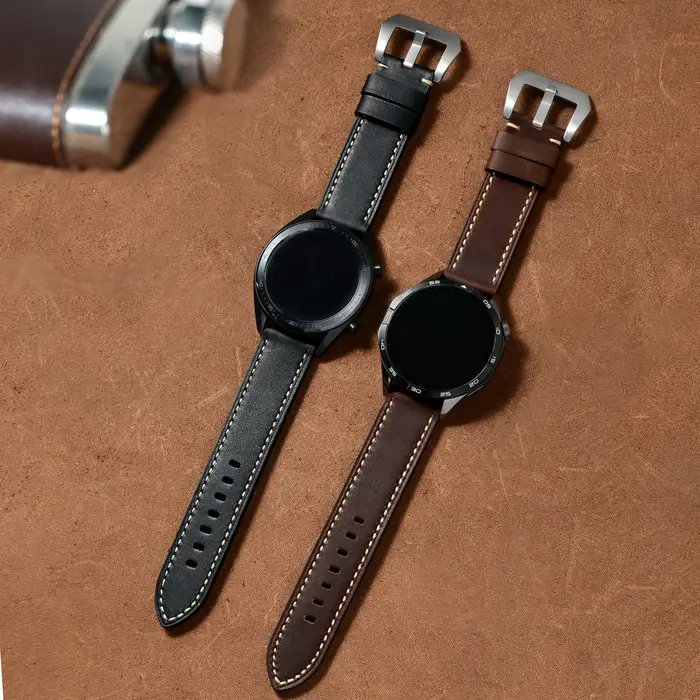 Bracelet de montre en cuir véritable pour Panerai