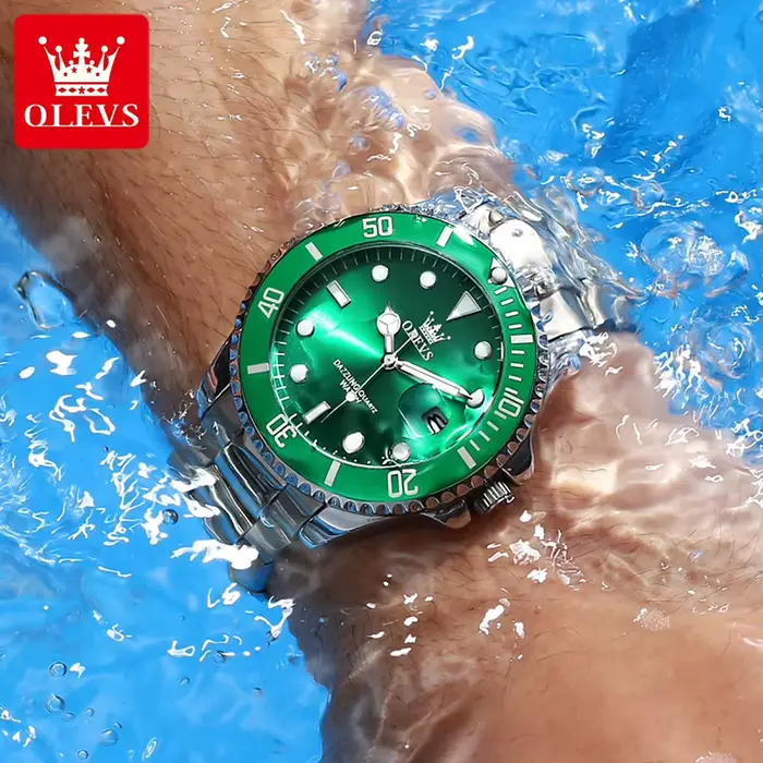 OLEVS montres pour hommes 5885G Top marque classique de luxe mode montre à Quartz originale pour homme plongée chronométrage lunette étanche lumineuse