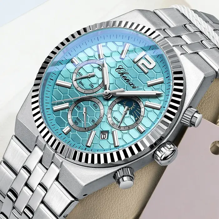 CHENXI Original hommes montre à Quartz étanche affaires chronographe homme montre-bracelet lumineux mode bracelet en