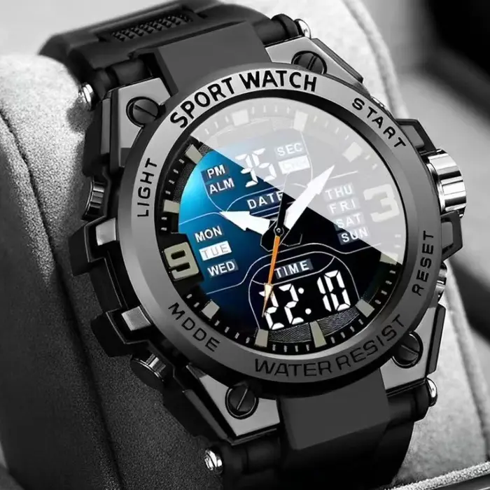 Montre de sport numérique pour hommes