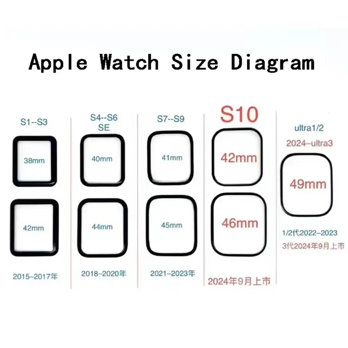 Étui de protection d'écran pour Apple Watch iWatch Series 11 10 46MM 42MM Ultra 3 49mm 9 8 7 45mm 41mm 6 5 4 SE 3 44MM