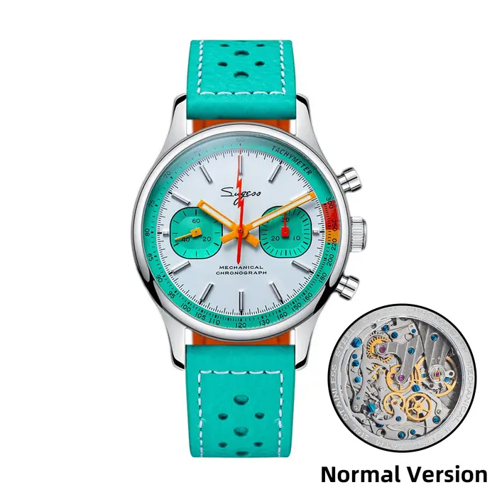 Sugess montre chronographe pour homme ST19 mouvement à col de cygne montres mécaniques saphir cristal pilote militaire horloge de course nouveau
