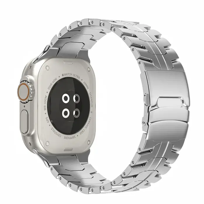 Bracelet couleur titane Ultra 3 2 pour Apple Watch 49mm 46mm 45mm 44mm 42mm, Bracelet métallique iWa