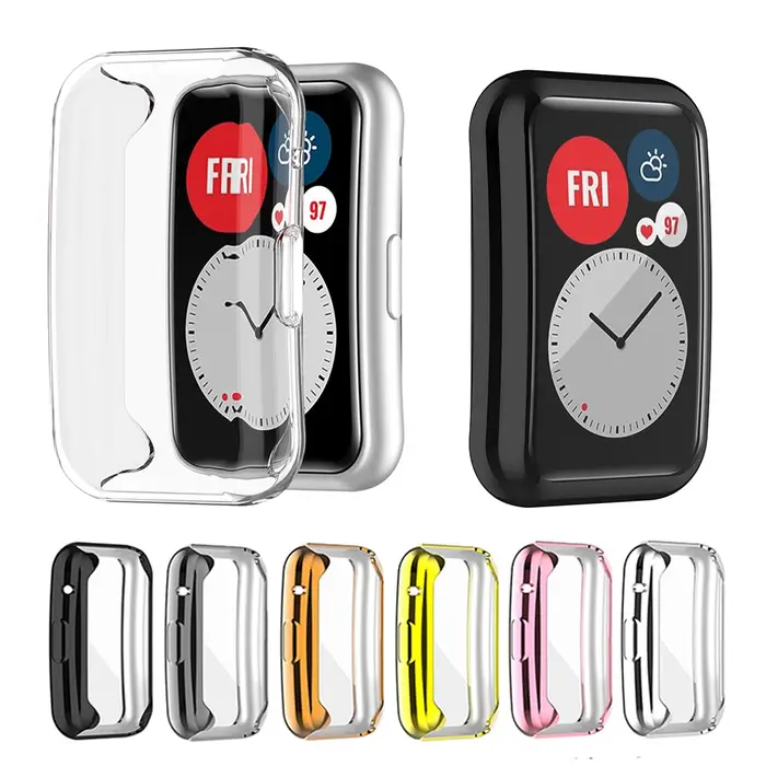 Étui de protection en TPU galvanisé pour montre Huawei
