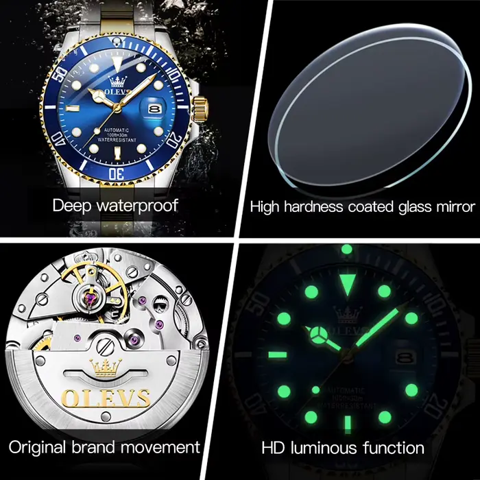 OLEVS 6650 hommes montre classique Original automatique