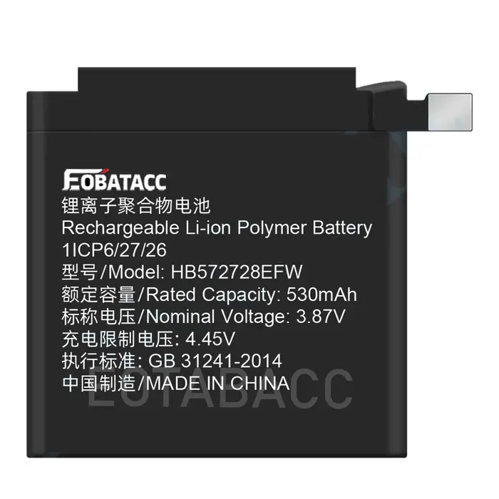Batterie de montre intelligente 100 % neuve pour Huawei Watch 1/2/2 Pro/GT 46 mm/Magic 1/GT2 46 mm/GT3 42 mm/GT4 46 mm/GS3 + Outils gratuits