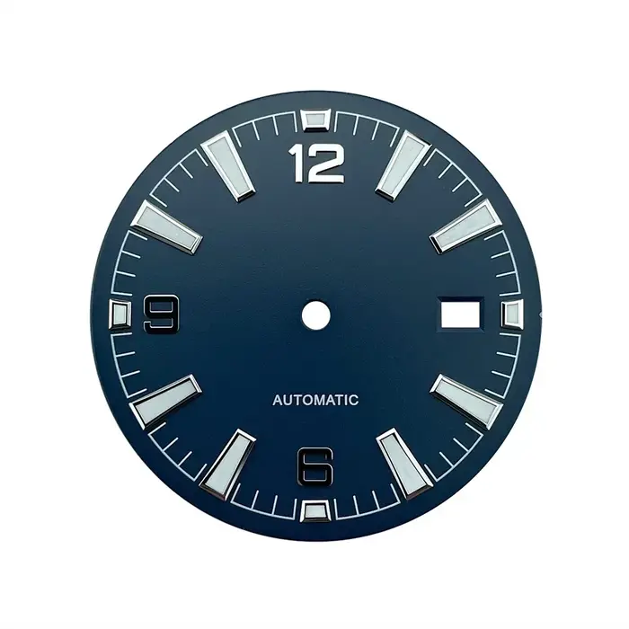 Cadran de montre Sterys bleu pour homme, mouvement NH35, planète, zones 600m, porcelaine BGW9, 33mm