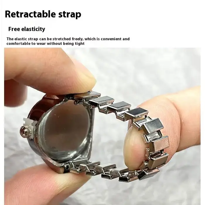 Montre Bague à Doigt Tendance : Accessoire de Mode Créatif