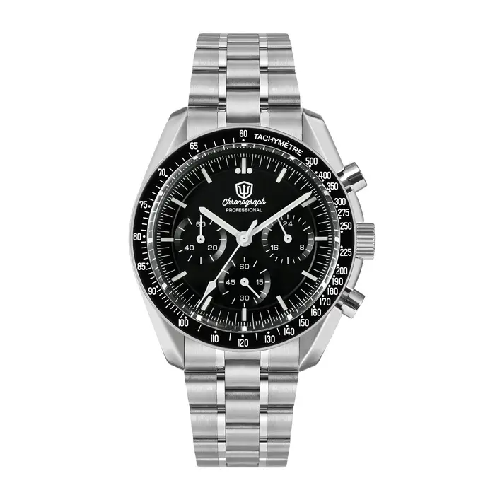 Watchdives – montre de plongée WD1860, 40mm, chronographe VK63, mouvement à Quartz, saphir lumineux,