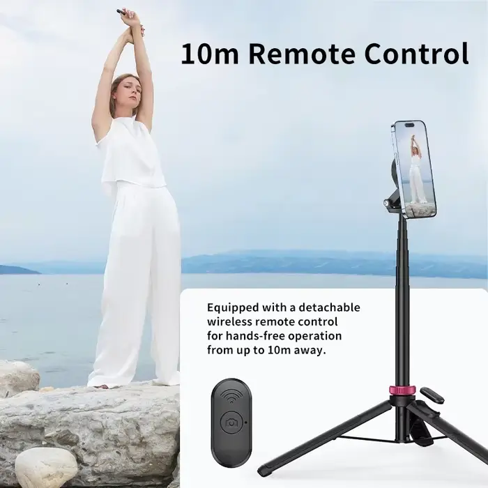 Ulanzi MT-84 1.53M Magsafe Selfie bâton trépied support Bluetooth télécommande téléphone Extension t