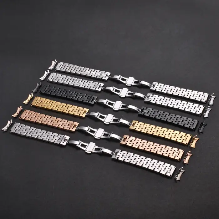Bracelet de montre en acier inoxydable massif