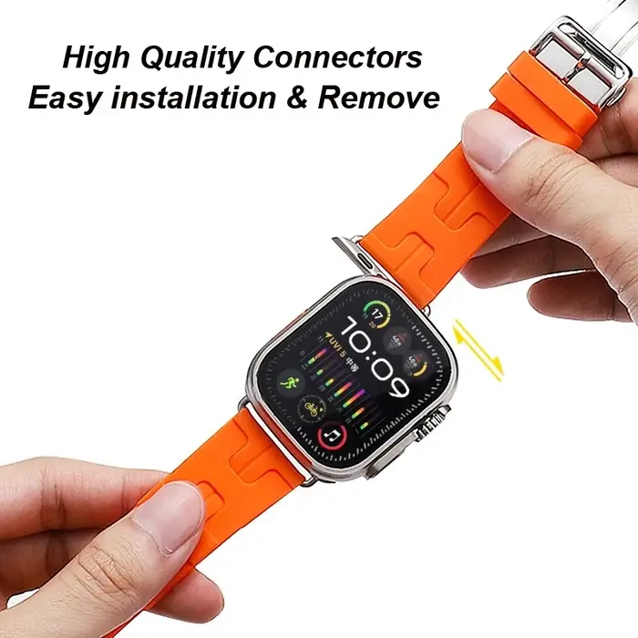Bracelet en Silicone pour Apple Watch série 11 10 9 8 SE 3, 46mm 42mm 44mm 40mm 45mm 41mm, Bracelet de Sport pour iWatch Ultra 3 2 49mm