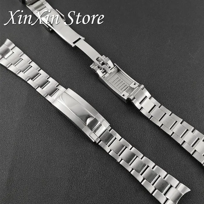 Bracelet de montre de haute qualité en acier inoxydable massif 904L brossé et poli