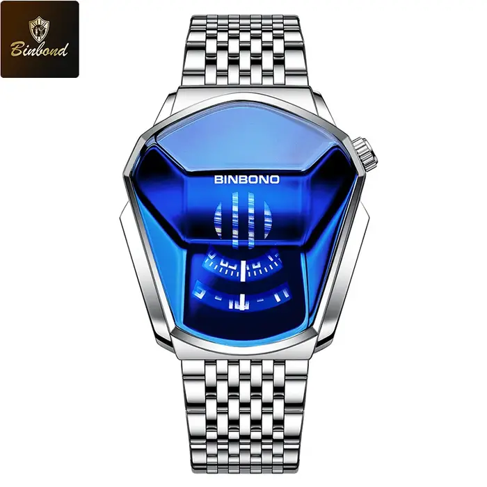 BINBOND marque mode hommes montre grande montre Style moto Concept Style d'affaires montre étanche n