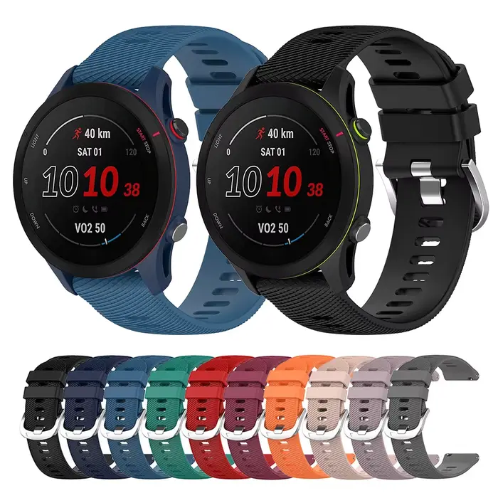 Bracelet en Silicone pour Garmin Forerunner 255 255S 265 S 265