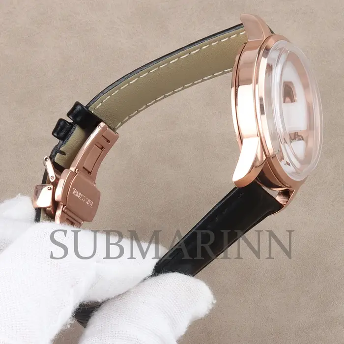 Boîtier de montre en verre arqué 40 mm