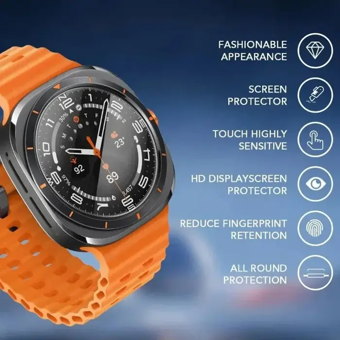 Verre trempé pour Samsung Galaxy Watch 47mm 40mm 44mm 45 46 43 42mm