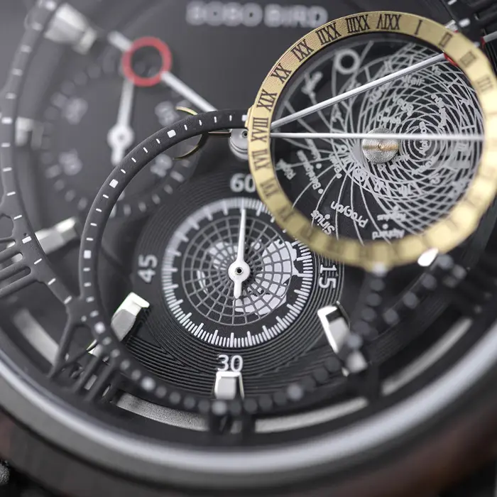 BOBO BIRD-Montre-bracelet militaire en bois pour homme