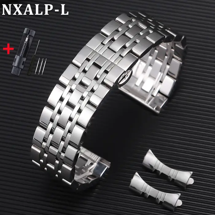 Bracelet de montre en acier inoxydable solide pour Tissot pour citoyen