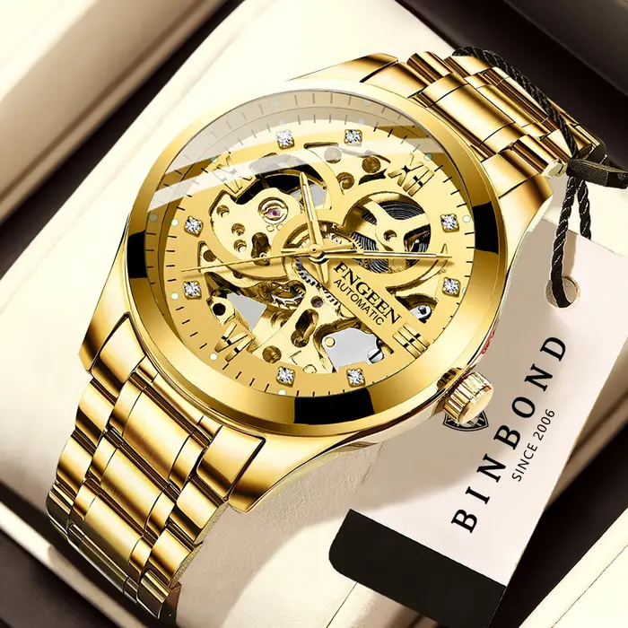 Montres mécaniques authentiques BINBOND pour hommes