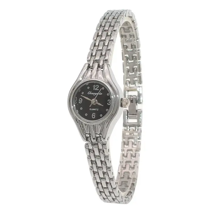Montre-bracelet pour femme, dorée, petit cadran, à quartz, décontractée, populaire, élégante
