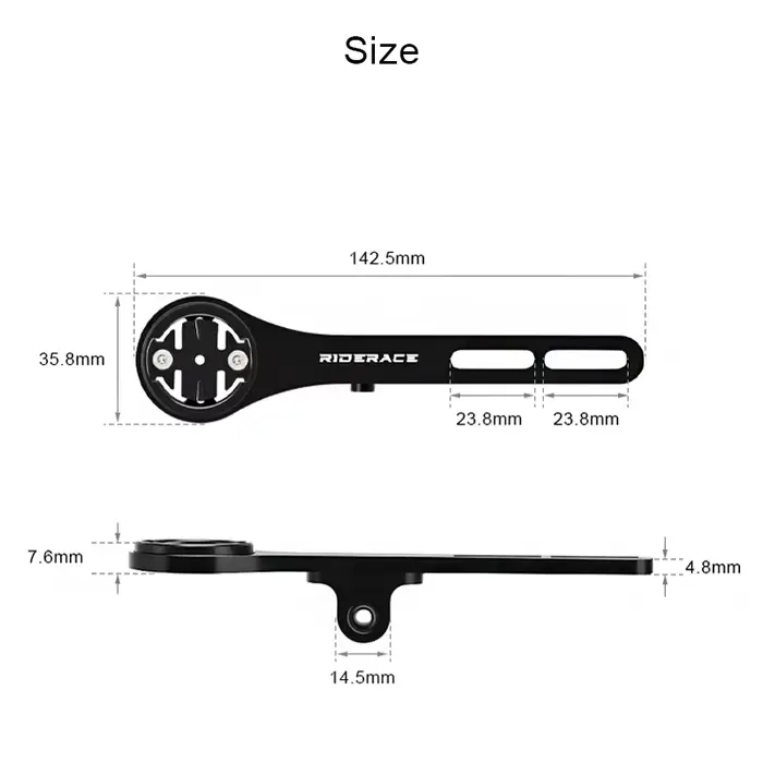 Support d'ordinateur de vélo en alliage d'aluminium pour Garmin GPS Gopro