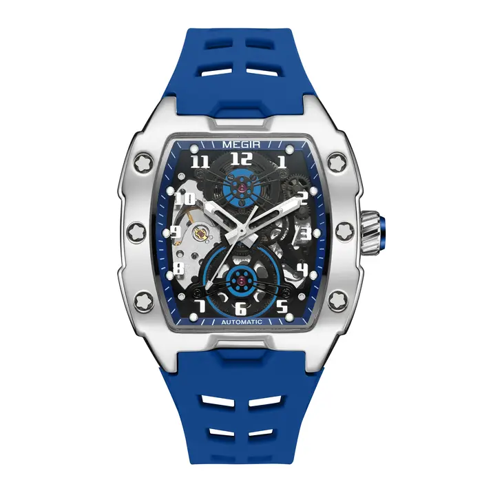 Montres pour homme, montres de luxe pour homme en forme de baril, montre automatique mécanique à cad