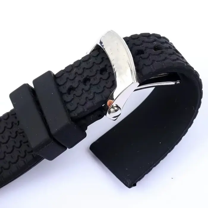 Bracelet de montre en caoutchouc de Silicone souple et Durable, adapté à Chopard Mille Miglia/GTS – 21mm 23mm, bracelet noir étanche, fermoir à déploiement
