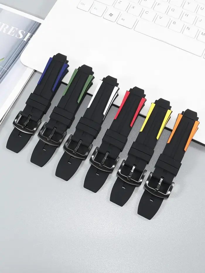 Pour Tissot 1853 vélo course série 18mm bracelet de montre en Silicone T111.417 T 111417 Un bracelet pour homme Bracelet étanche avec outils