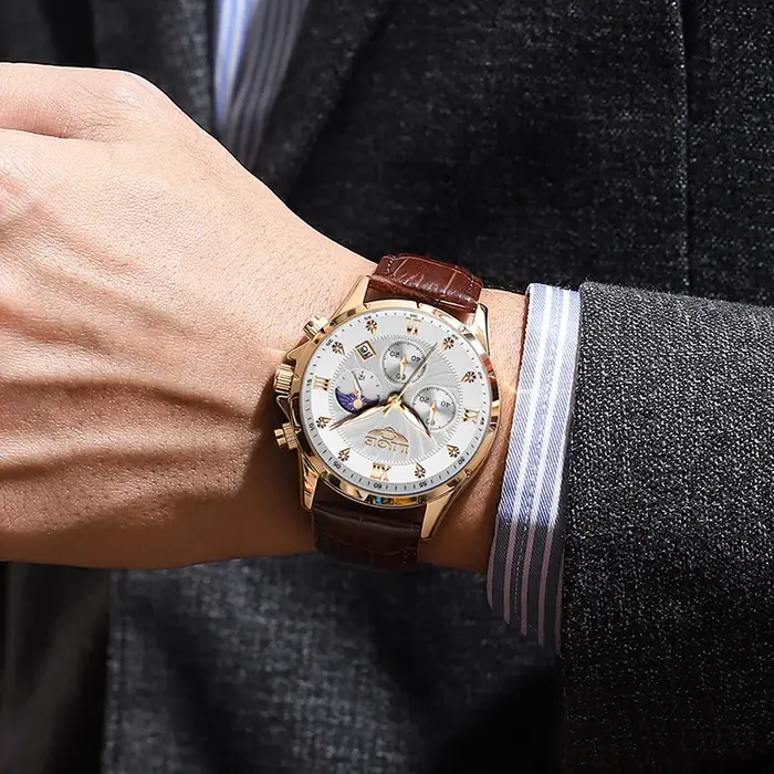 LIGE décontracté hommes montres homme d'affaires montre de luxe lumineux chronographe Date étanche montre-bracelet