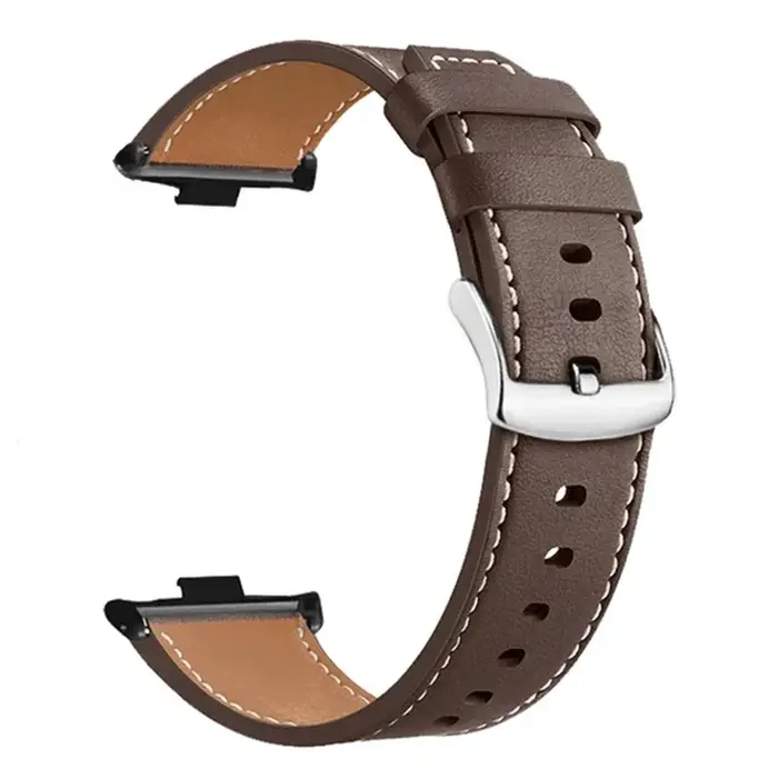 Pour Xiaomi Redmi montre 4 Smartwatch Bracelet en cuir Interface métallique remplacement Correa redmiwatch 4