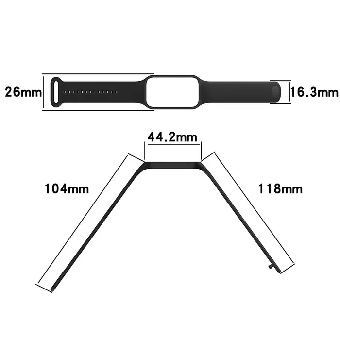 Bracelet de remplacement en silicone pour Xiaomi Smart Band 8